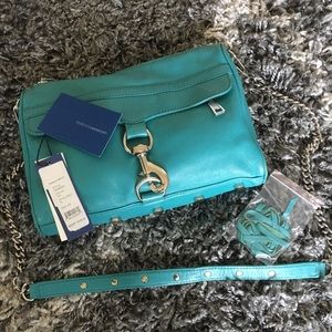 Rebecca Minkoff Large Turquoise MAC Bag NWT